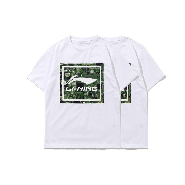 Li Ning Sports Life Collection T Shirt Men's Standard White AHSS517-3