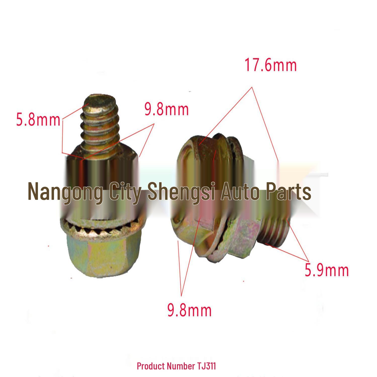 

Zinc-Plated Hexagon Screws & Trim Panel Fixing Clips for Car Installation 10000 pieces