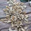 Rhinestone Embroidery Sew Patch 3D Flowers Lace Appliques Appliques Wedding Gown Appliques