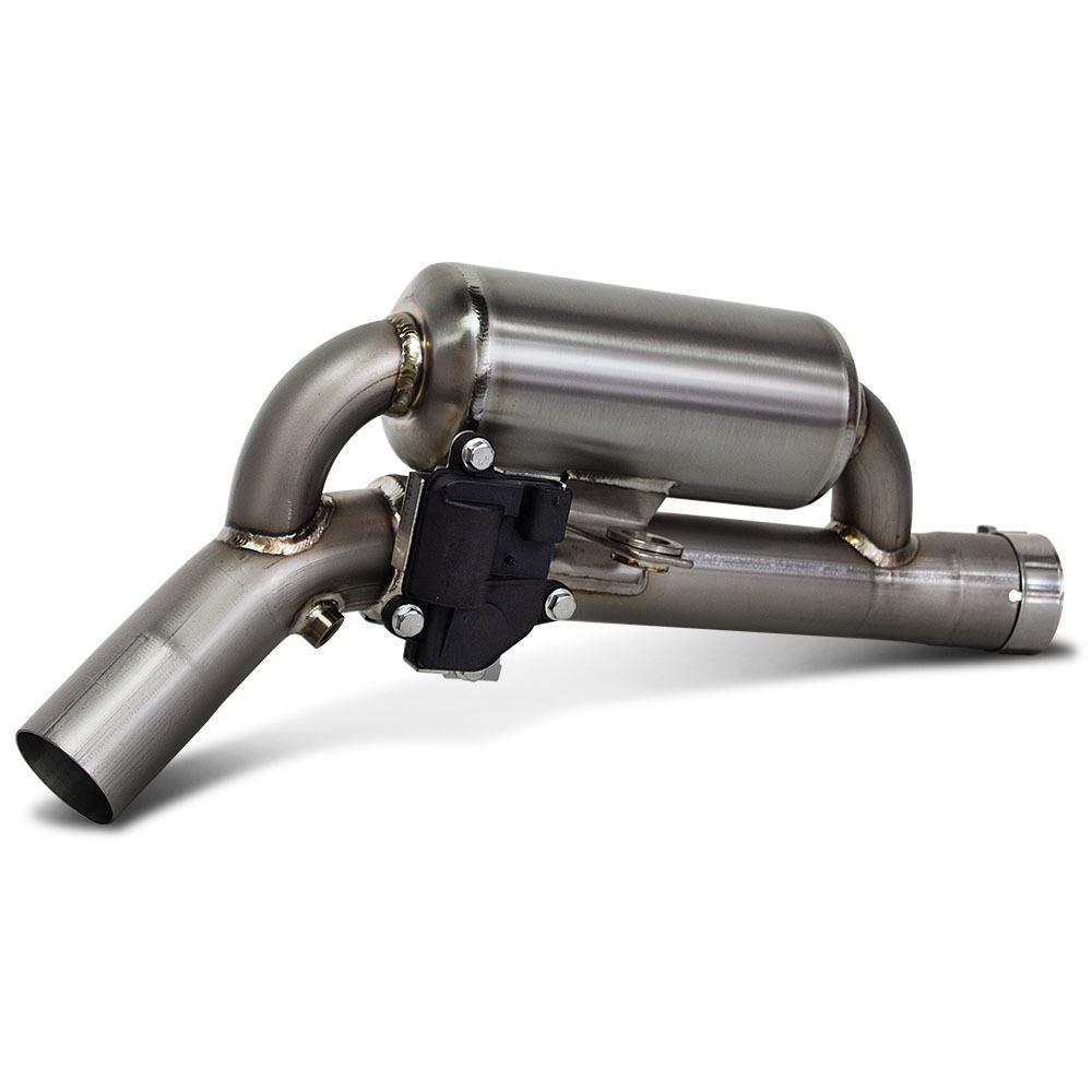 Ninja Motorcycle Exhaust Mod: ZX25R ZX4R Titanium Alloy Electric Valve - 60MM Front Section