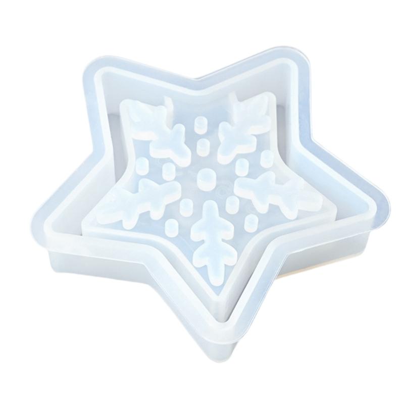 Hollowed Heart Butterfly Star Shape Silicone Molds for Making Candle Holder Gypsum Decoration Epoxy Resin Silicone Molds