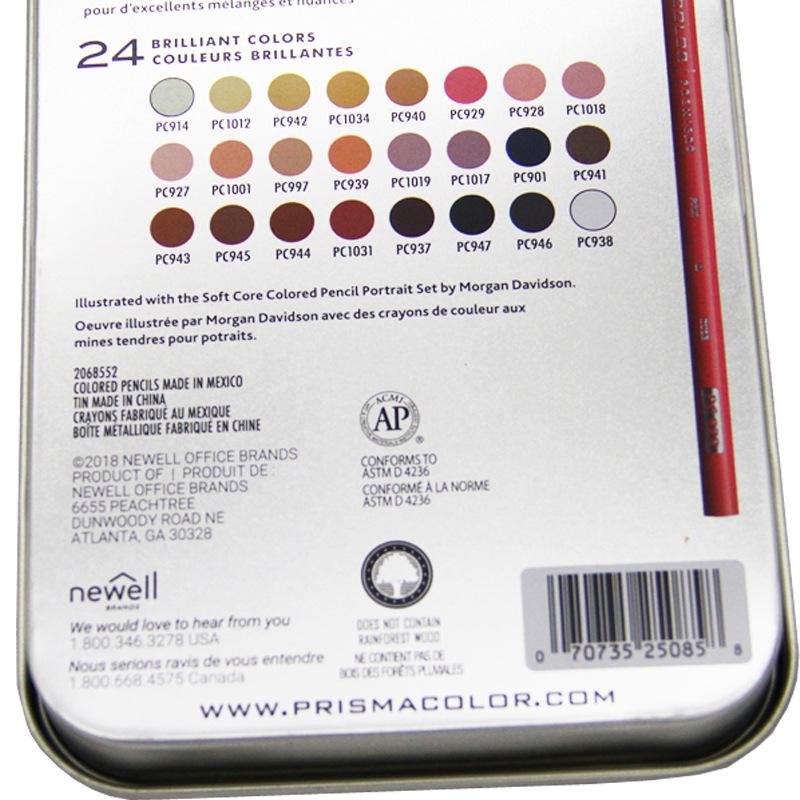 Set de Lápices de Colores Prismacolor - 12, 24 o 48 Colores en Caja de Hierro, Completamente Nuevo