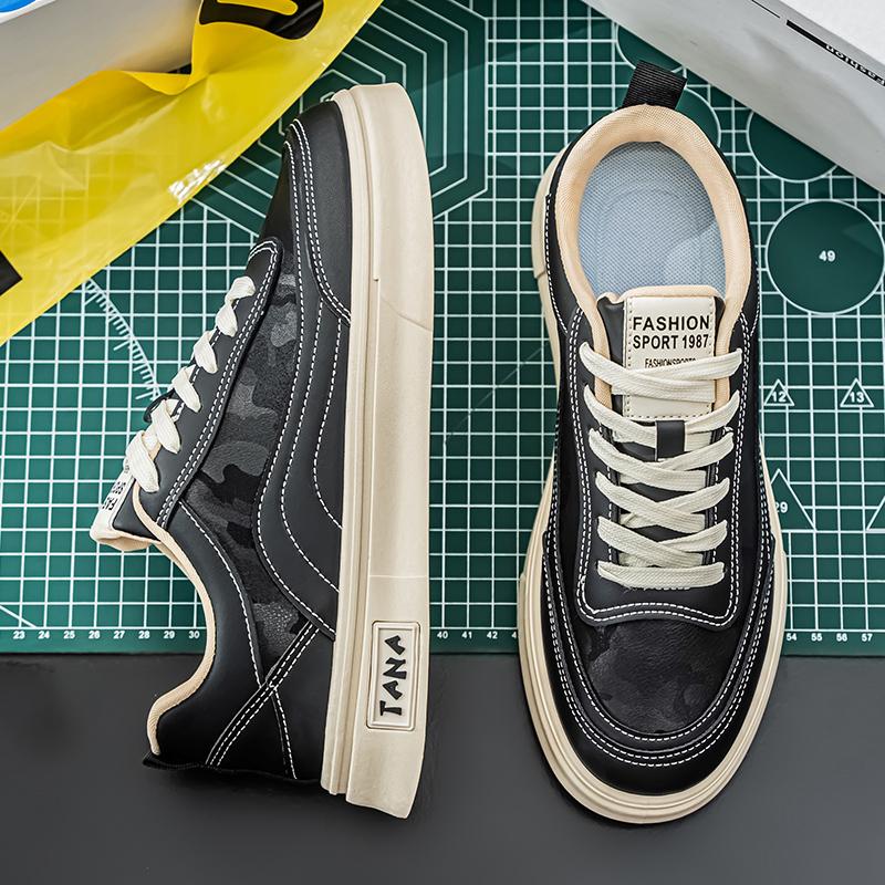 Men's Casual Shoes Leather Increase Sneakers Summer Sneakers Board Shoes Casual Sneakers All Street Men's Shoes