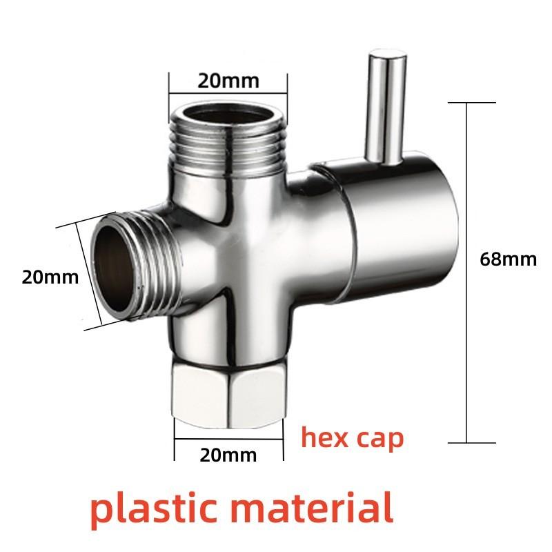 

Переключающий клапан G1/2 дюйма, 3-ходовой T-адаптер-конвертер для душа, латунный соединитель для водопроводного крана, разветвитель воды для смесителя, аксессуары для ванной комнаты