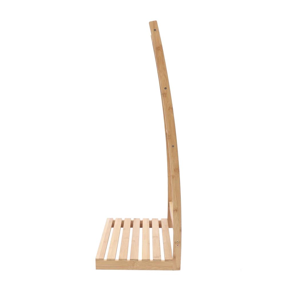 3-Tier Freestanding Towel Drying Rack Bamboo Bathroom Laundry Storage Rack Moisture-Resistant Suitable for Hotels and Homes