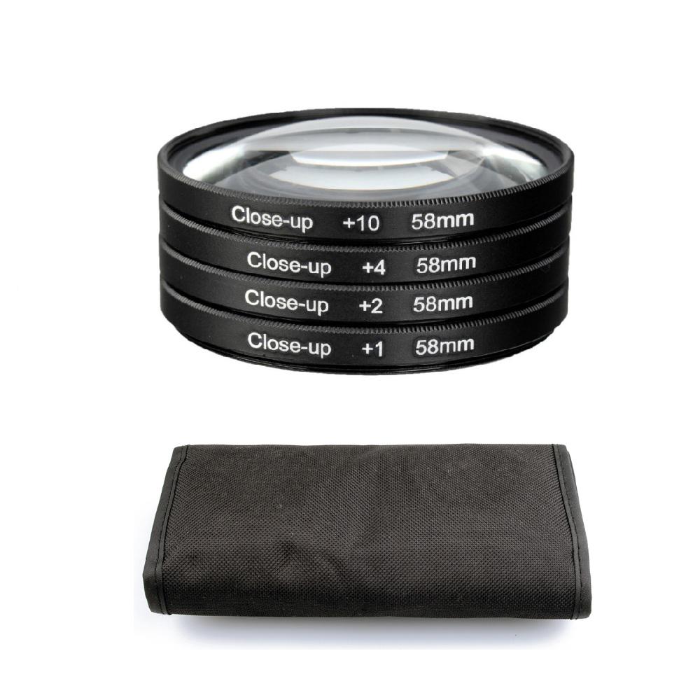 Makro-Nahfilter-Set +1 +2 +4 +10 Für Canon Nikon Sony Kameraobjektiv 37mm-77mm Fotografie