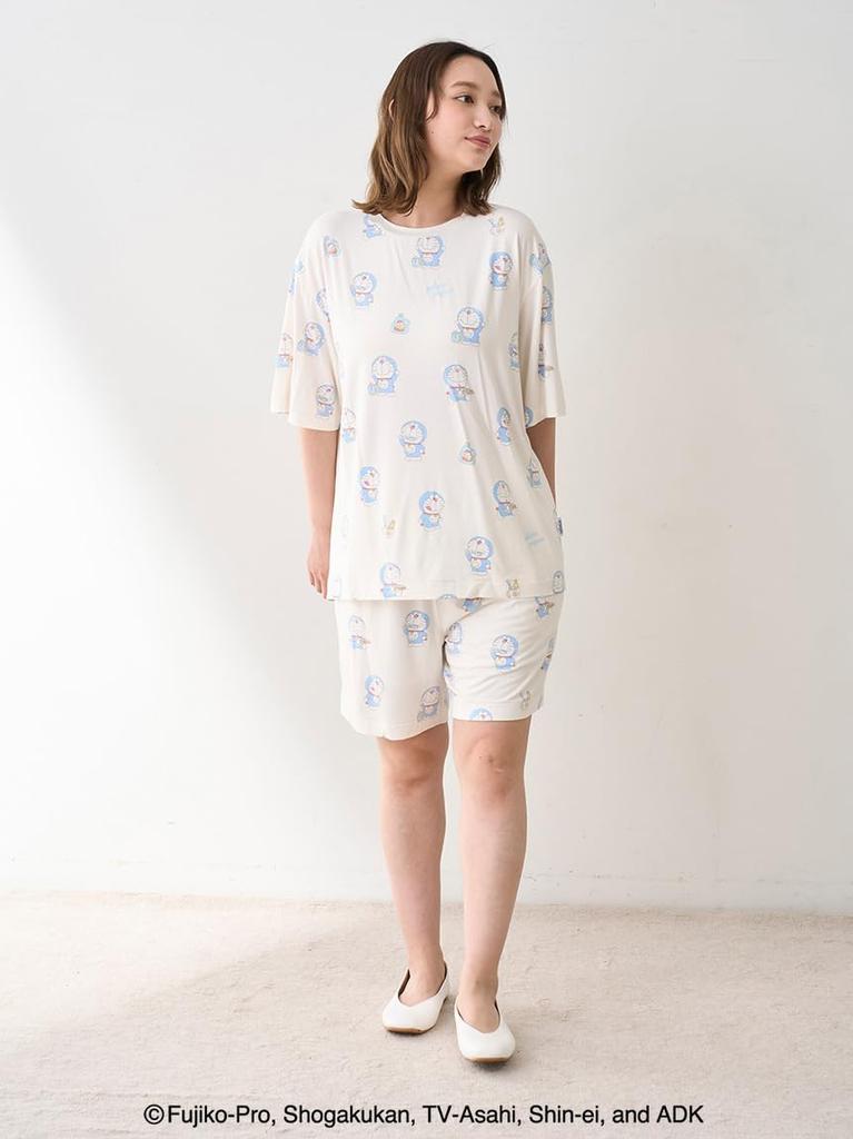 Gelato Pique Doraemon Good Night Shorts PUCP254207 OWHT [Unisex] Morning/Good