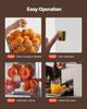 Commercial Orange Juicer Machine, 120W Electric Automatic Orange Squeezer, Lemon Citrus Pomegranates Extractor for 20 per Minute, Stainless Steel,