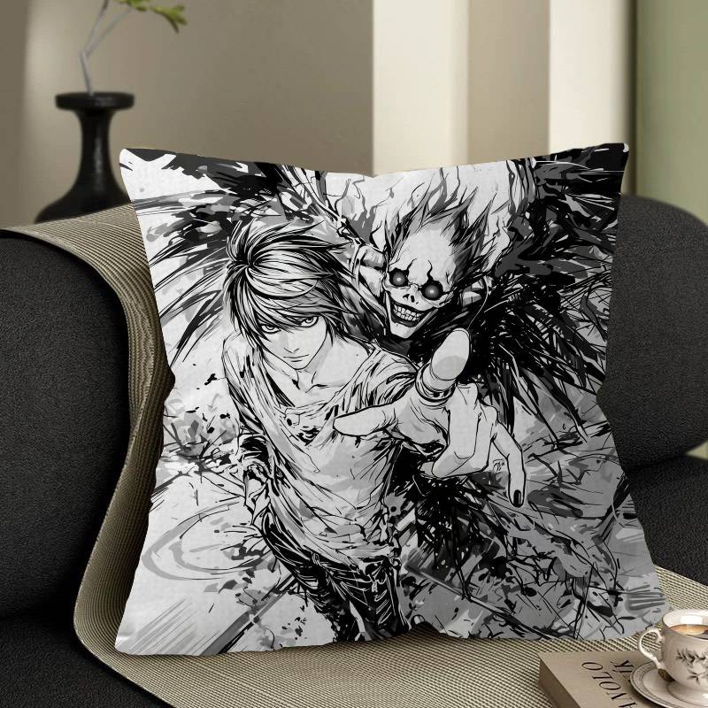 

Anime DDeath note Cushion Cover Inches Farmhouse Decor Home Throw Pillow Covers for Couch Decorations 30x30 cm