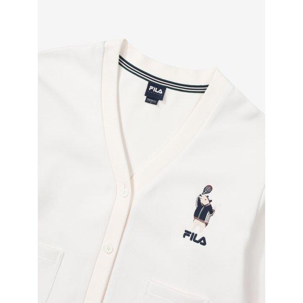 Fila Puvilla Collaboration Wappen Cardigan Fs2ftf4p01x Fwh