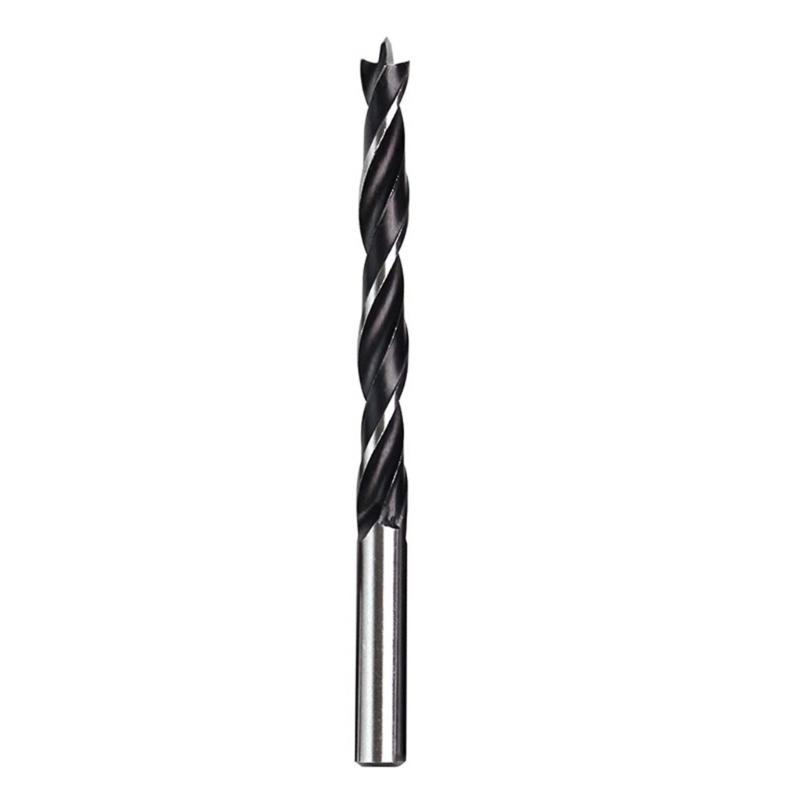 High Speed Steel Double Flute Helical Twist Drill Bits Set With Brad Point Tips For Clean Wood Drilling In 3-12mm Sizes