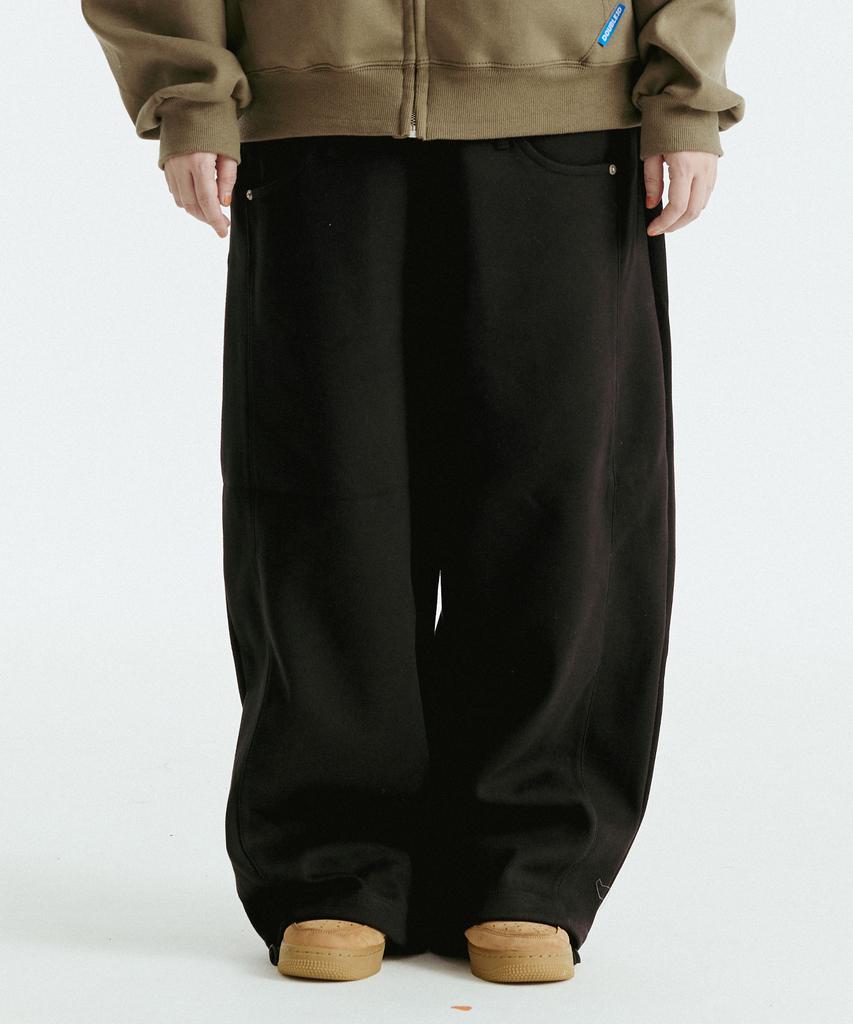 DOUBLE JD Doubleing Wide Sweatpants (Black)