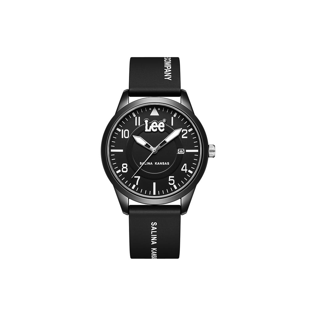 Lee Armbanduhr Quarzwerk Silikonarmband Weißes Zifferblatt Unisex Geburtstag Schulkamerad Zurück in die Schule Saison Box M525-LEE