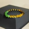 2023 Cross-border European & American Men's Citrine Ore Bracelet with Green Aventurine & Tiger Eye Stones, Women's Accessory