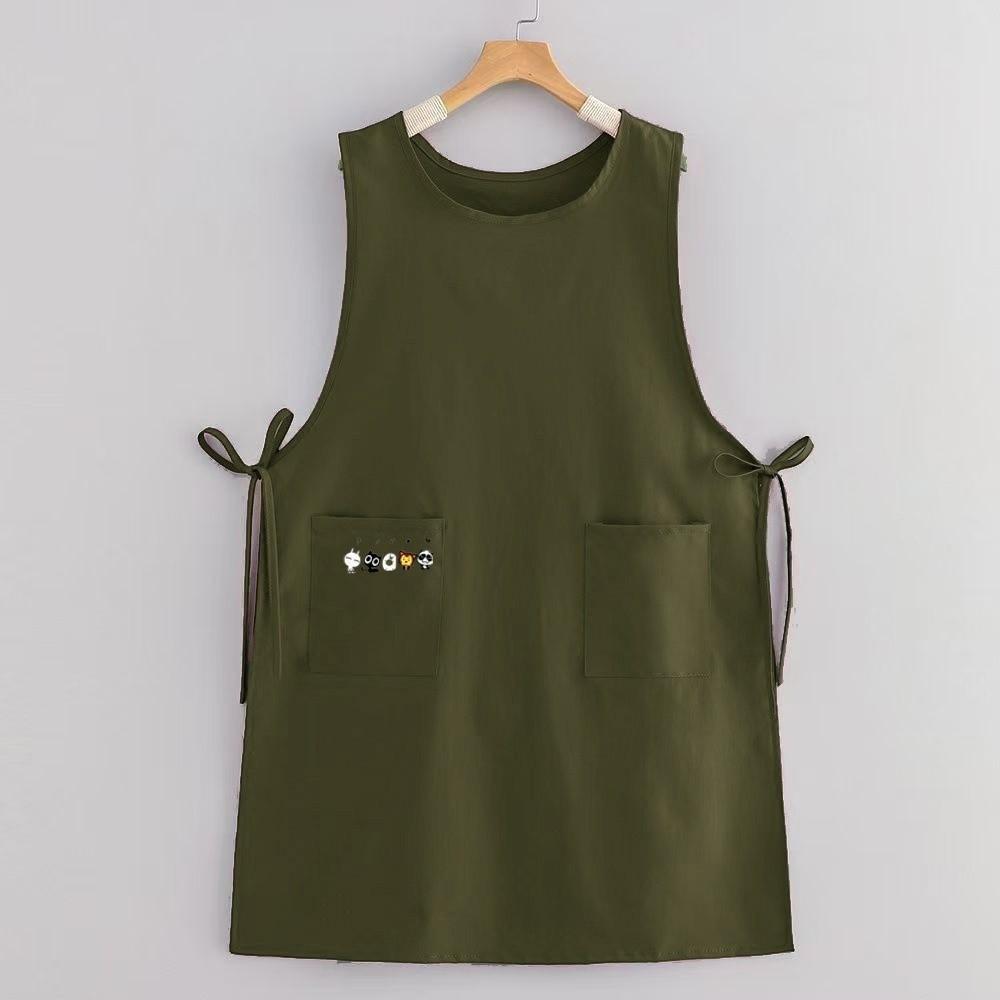 Waterproof Long Vest Apron with Pockets Pinafore Aprons New Painting Apron Kitchen Use