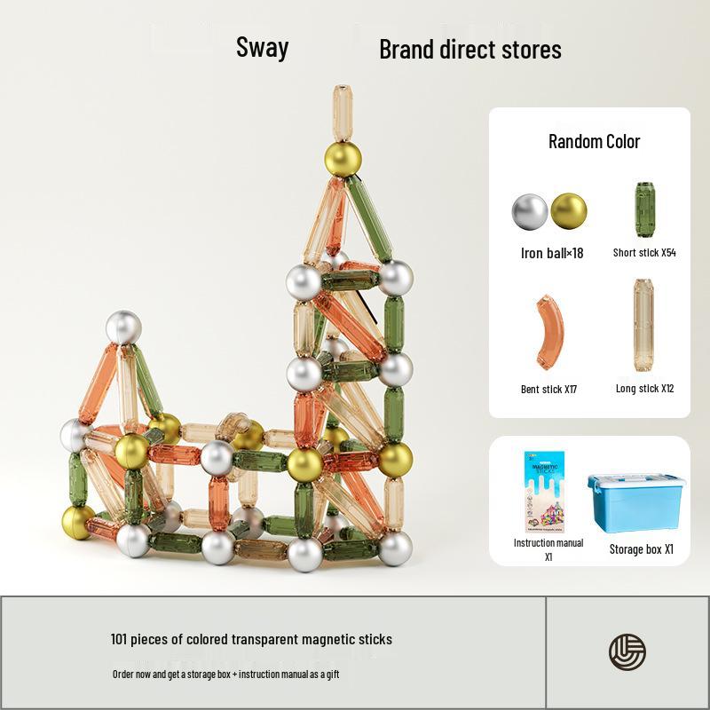 Magnetic Building Blocks - Large, Strong Magnets for Early Education (Ages 1-3)