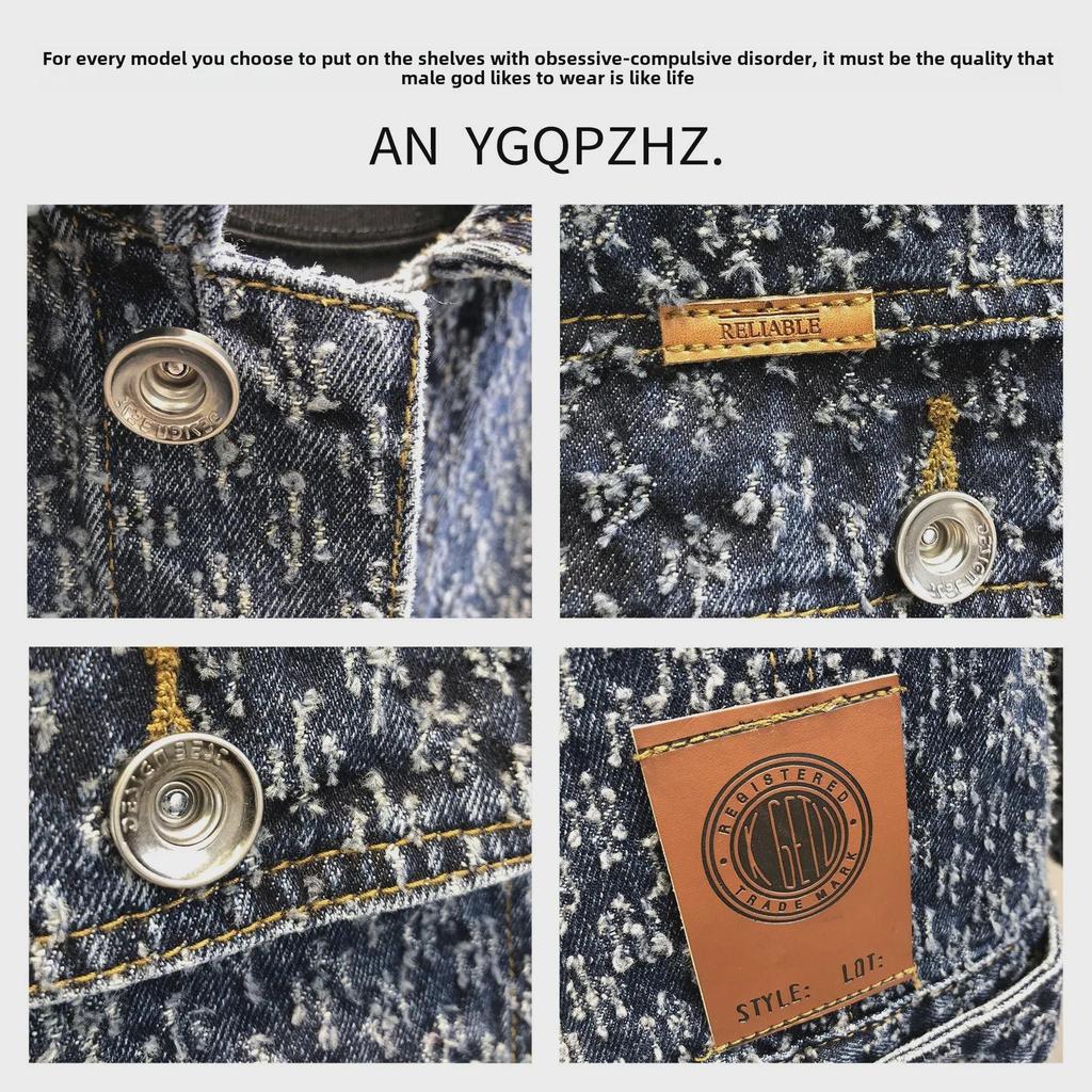 High-Fashion Retro American Denim Jacket for Men