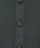 NOIRER Geripptes Henley-Langarm-T-Shirt (Dunkelgrau)