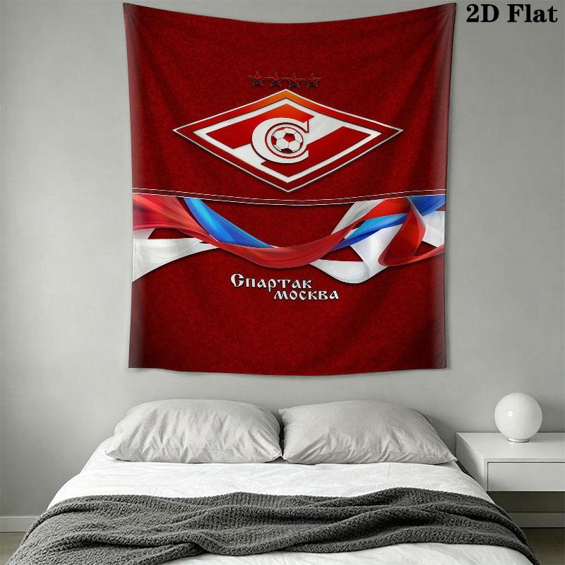 Spartak Moscow Rush Wall Hanging Printed Fabric Blanket Decorative Tapestries for Bedroom Living Room Home Decor