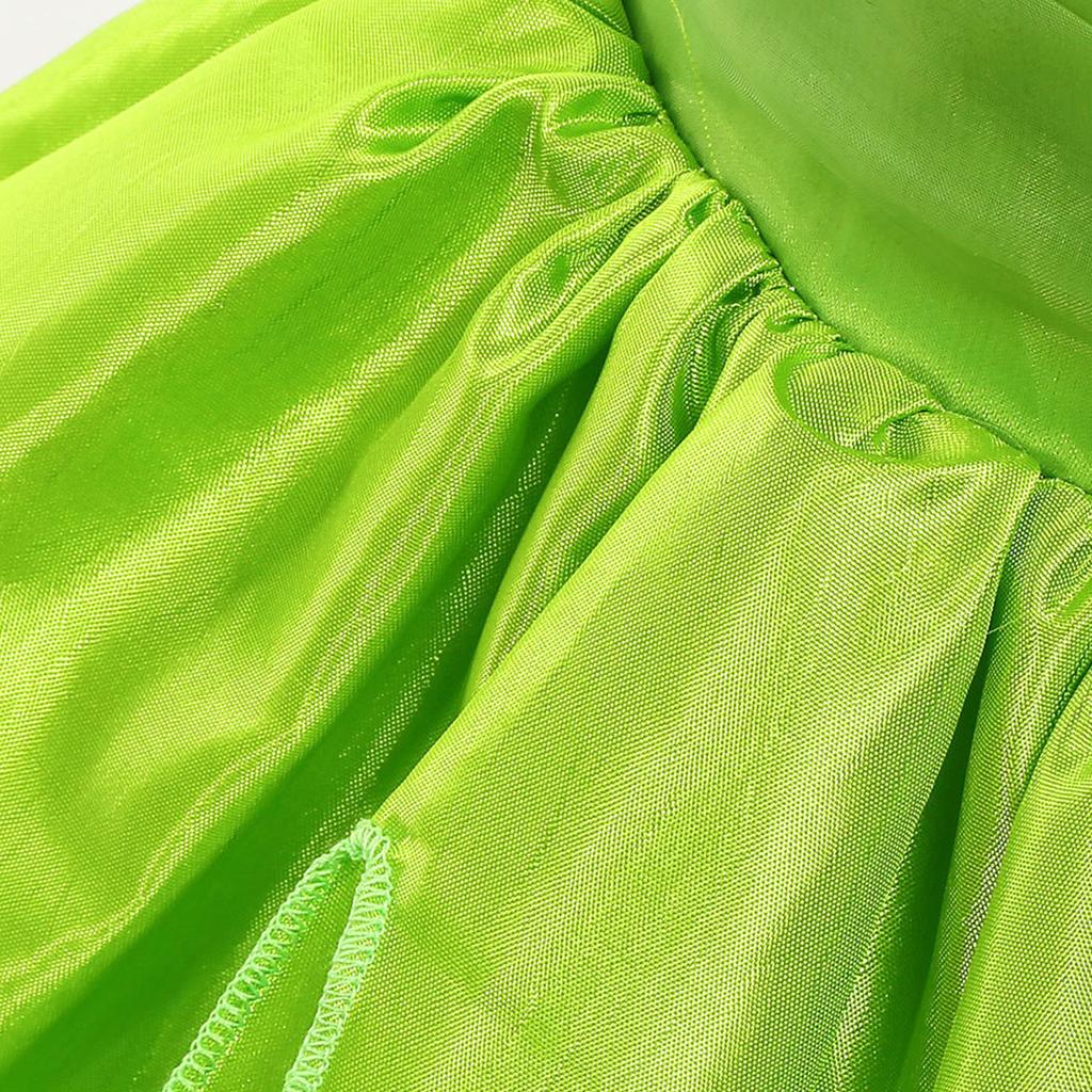 Jenter Alvekostyme Firkantet Hals Flatterermer Uregelmessig Kant Kjole Hårbøyle Tryllestav Vinger Sett Høytid Cosplay