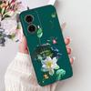 For Motorola Moto G85 Case Silicone Cute Cat Fashion Flowers Painted Back Cover For Motorola G85 Moto G85 Phone Case XT2427-3