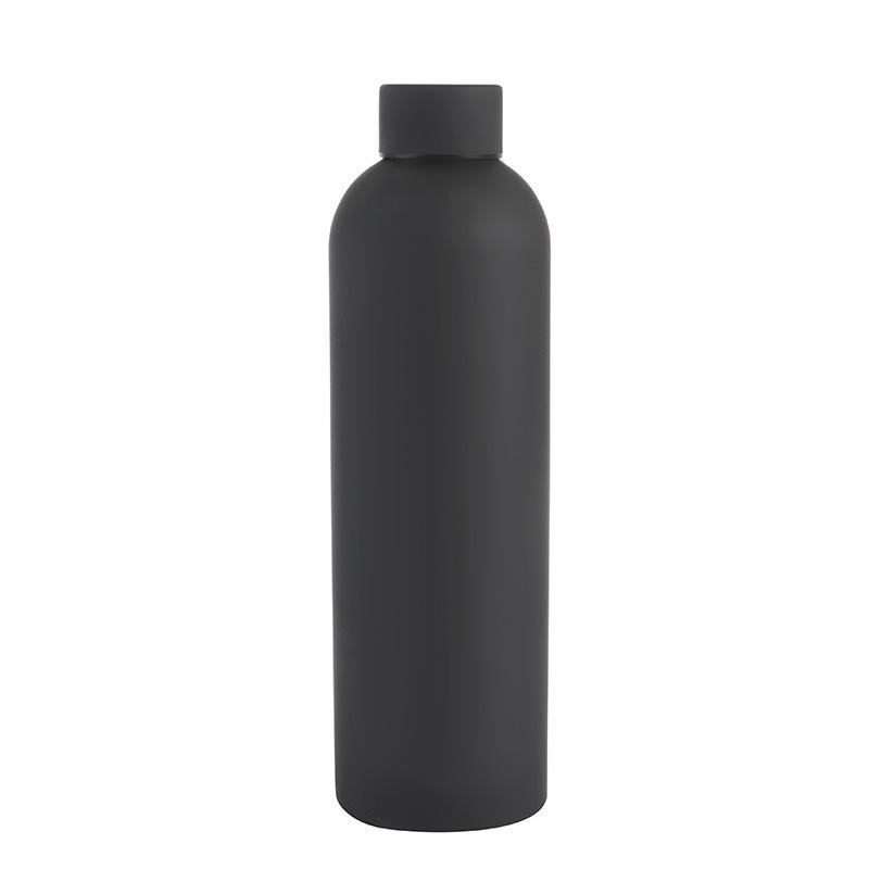 750ml Frosted Stainless Steel Sports Thermos Bottle with Narrow Mouth