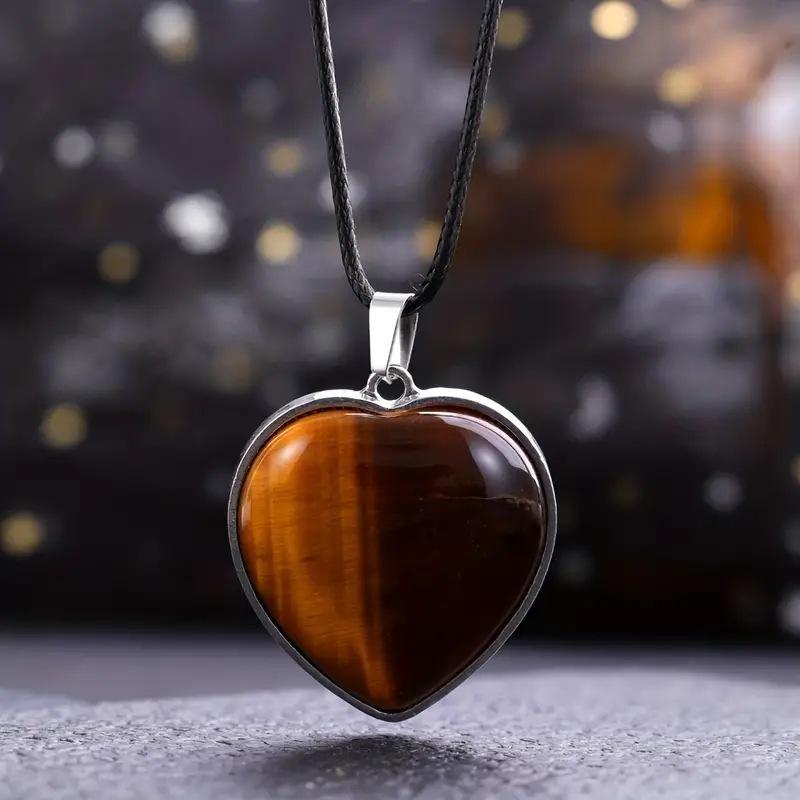Love pendant, peach heart necklace, simple and fashionable, creative, versatile, accessory