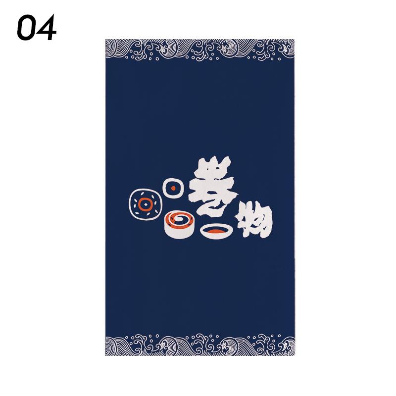 Japanese Style Door Head Half-curtain Noren Cuisine Izakaya Sashimi Seafood Restaurant Decor Short Curtains Kitchen Partition
