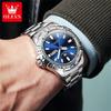 OLEVS 5560 Luxury Brand Men's Quartz Watches Calendar Week Waterproof Luminous Stainless Steel Dress Business Wristwatch for Man