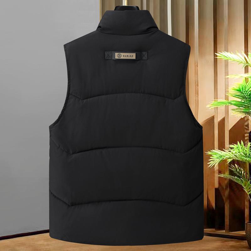 Plus Size L-8XL Fashion Warm Vest Man Winter Waterproof Sleeveless Jackets Casual Thick Men's Coat