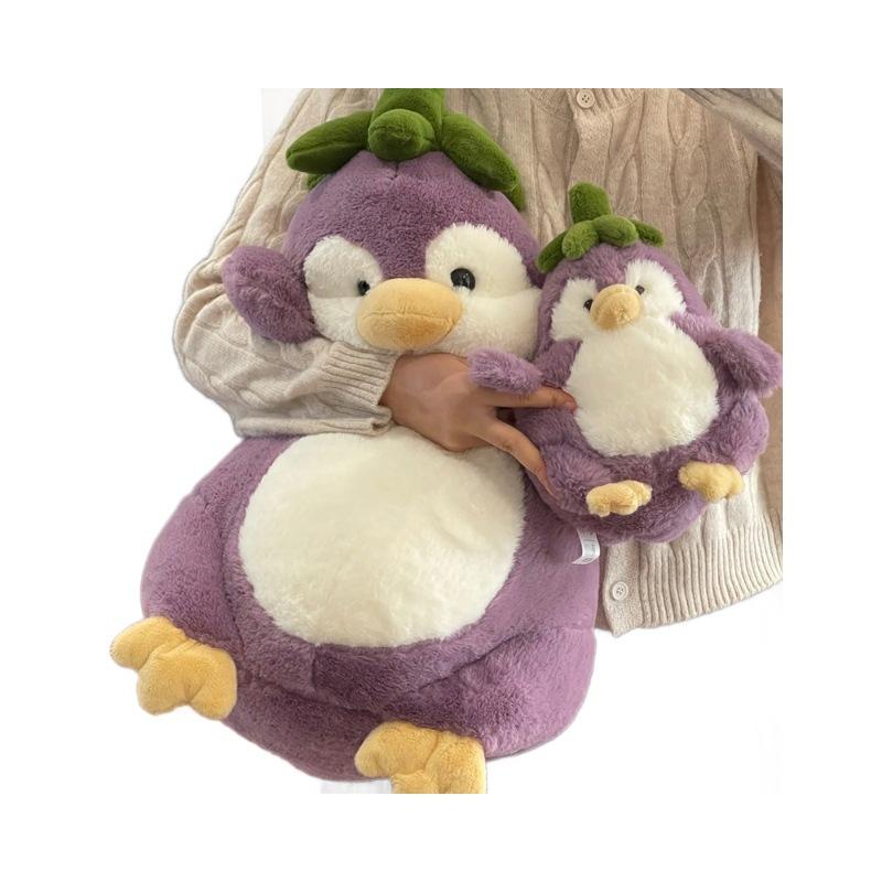 Cute Eggplant Penguin Doll Plush Toy Doll Girl Bed Sleeping Pillow 520 Gift
