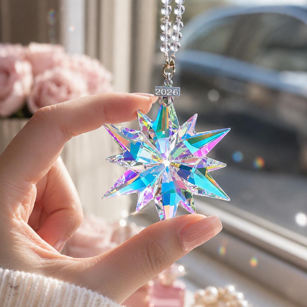 Creative Snowflake Car Hanging Ornament, Stylish Interior Decoration