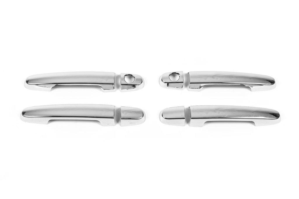 Handle Pads (5 Pcs, Stainless Steel) OmsaLine, Italian Stainless Steel, Without Buttons for Toyota Rav 4 2006-2013