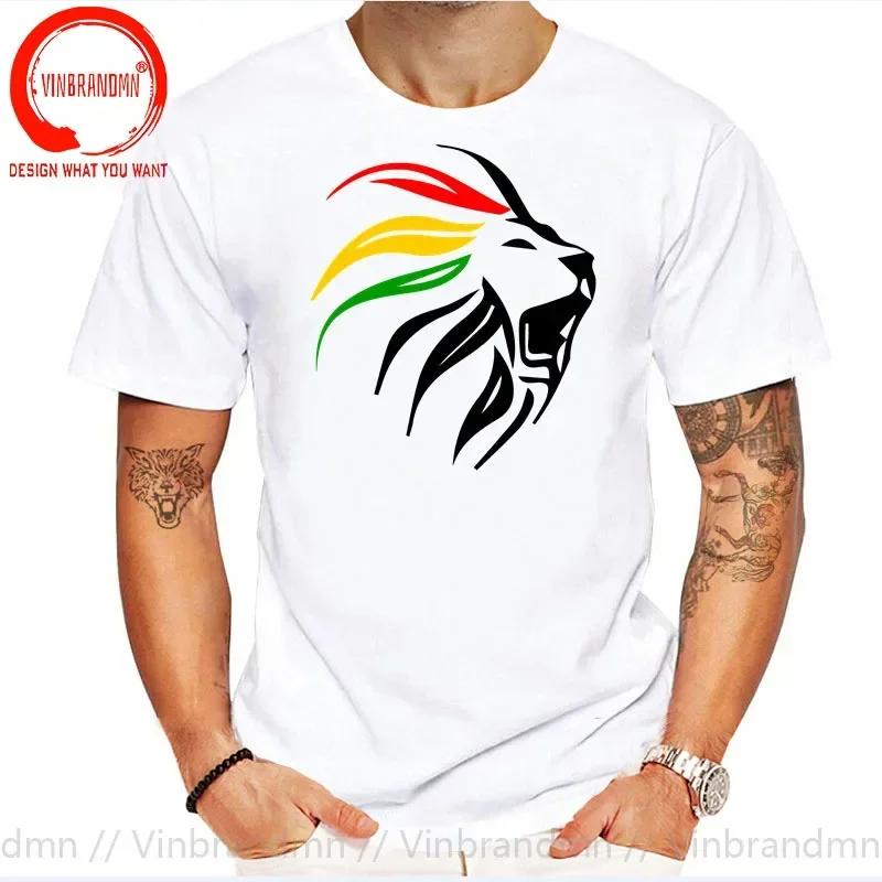 Rasta Lion Rastafari Jamaica Gift For Reggae Lover Tshirt Rasta Lion T Shirt Unisex Hip Hop Streetwear Harajuku Tee Shirt Clothing