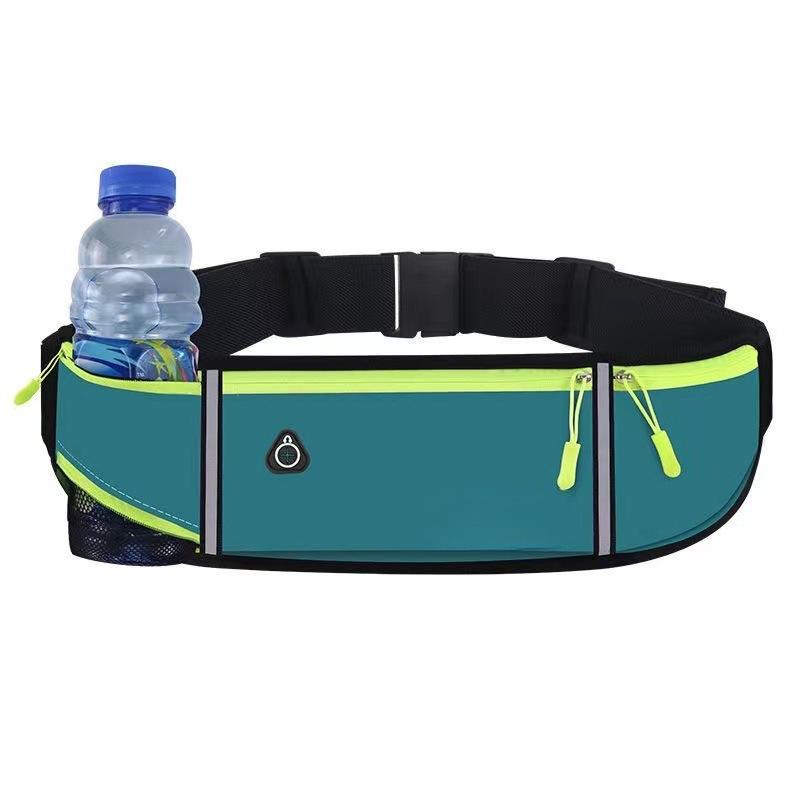 Unisex Sport-Hüfttasche: Großräumige, wasserdichte, elastische Fitness-Tasche mit Flaschenhalter
