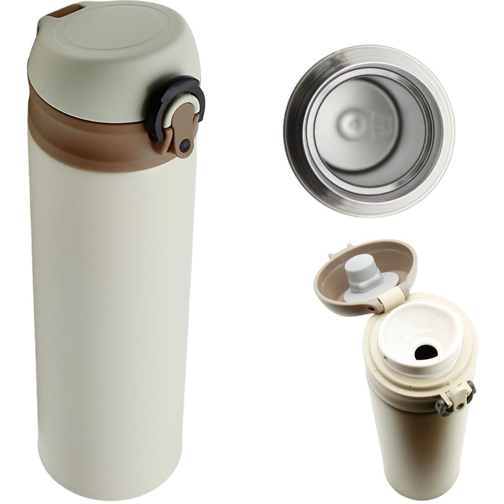 THERMAL TRAVEL MUG STEEL 450 Ml FOR COFFEE TEA WATER