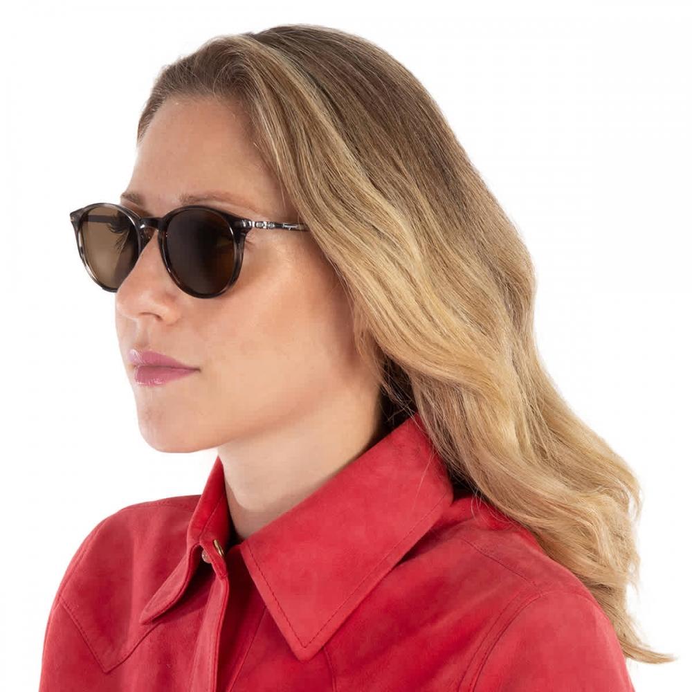 Salvatore Ferragamo Brown Round Ladies Sunglasses Sf911s 003 53 Multi