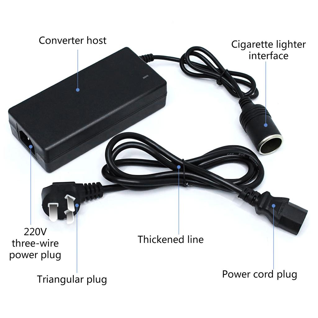 Converter 6A 60W / 8A 96W Car Cigarette Lighter Socket 220V To 12V Power Adapter Voltage Converter Power Adapter