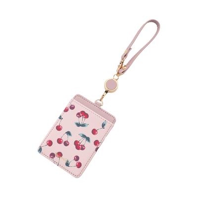Afternoon Tea Living JS44 Pass Case with Cherry Cord Reel, Pink