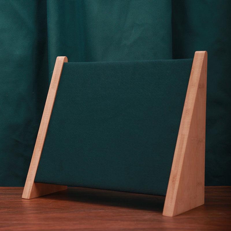 Black Walnut Solid Wood Necklace and Bracelet Display Stand for Jewelry Store Window