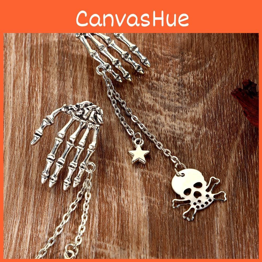 Punk Skull Gothic Ear Jewelry With Alloy Material For Wear Festival