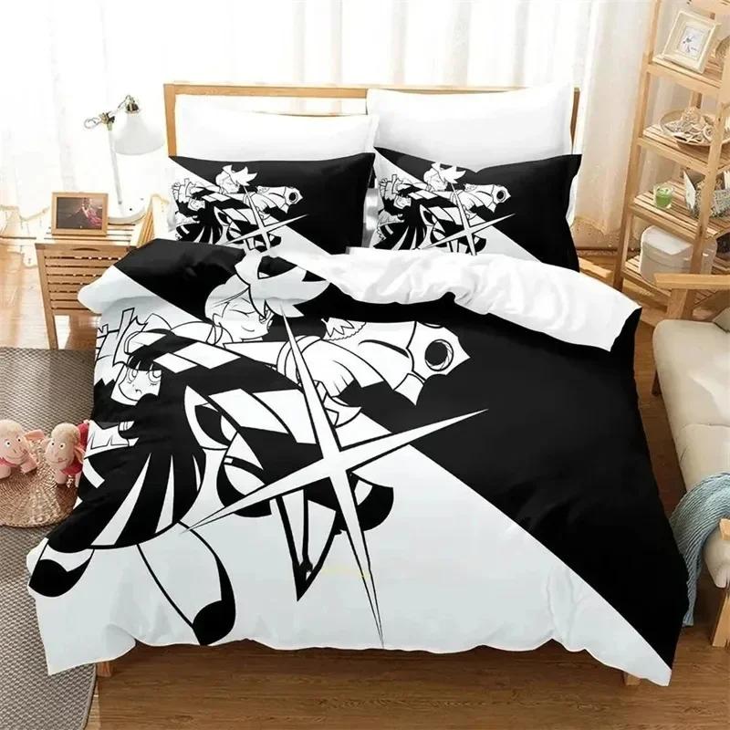 3D Printed Anime Panty Stocking Garterbelt Bedding Set Anime Double Twin Full Queen King Adult Kids Bedclothes Quilt Cover