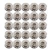 25pcs Sewing Machine Bobbins Multifunctional Stainless Steel Embroidery Bobbins with Storage Box