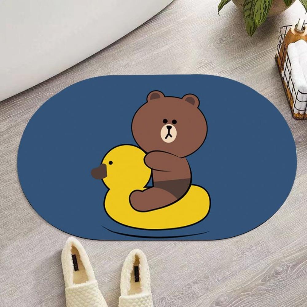 

Мультяшний діатомовий килимок для ванної кімнати, килими для ванної кімнати з нековзною поверхнею, килимок для підлоги у ванній кімнаті, килимок для душу, 3D-подушка з піни пам яті 400mm*600mm