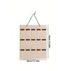 1pc Hanging Glasses Storage Bag, Beige Multi Grid Glasses Storage Bag for Home, Gender Reveal Party, Perfect for Birthdays, Weddings