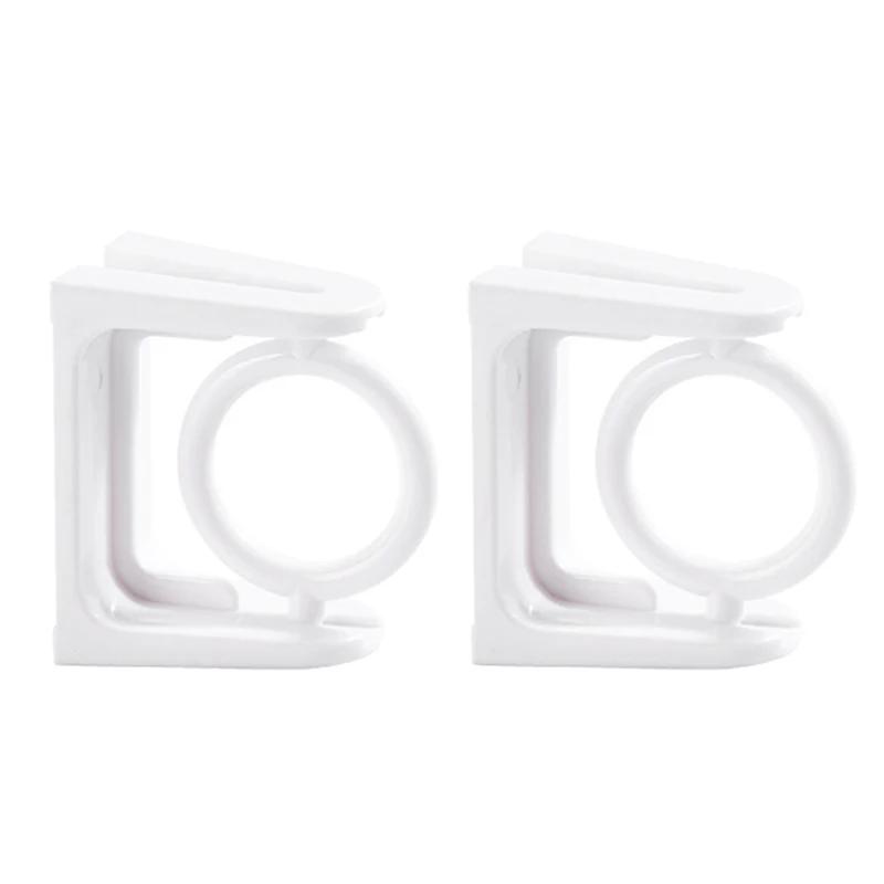 360° Rotatable Retractable Pole Fixator for Non-drilling Strong Adhesive Hooks Towel Rod Shower Curtain Rod Bracket