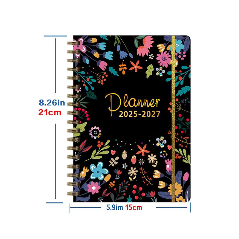 2025-2027 Monatsplaner Notizbuch Schreibwaren Campus Geschenke Agenda Journal Schulanfang Bürobedarf Notizblock Zubehör