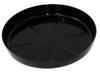 Black Flowerpot Saucer 234x34m Plastic Glossy