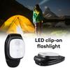 LED Klemmlampe 4 Beleuchtungsmodi Laufclip-Licht Sicherheitswarnung für Joggen Nachtspaziergänge zum Angeln Wandern USB Wiederaufladbar