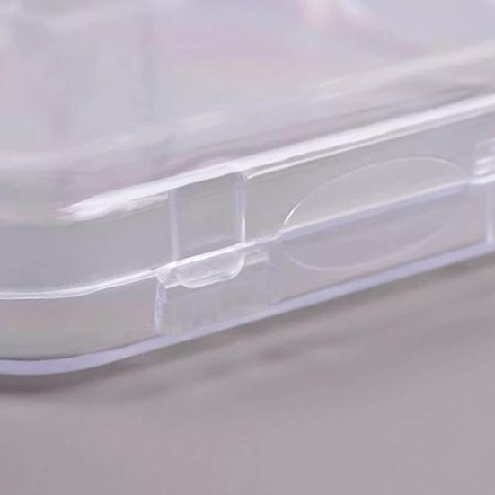 3Pcs Transparent Acrylic Badge Storage Box Set Anime Game Display Case Dustproof Square Organizer for Badges Stationery